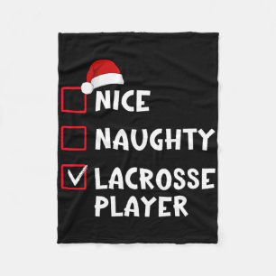Couverture Polaire Nice Naughty Lacrosse Liste des joueurs Noël Père