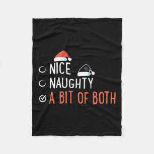 Couverture Polaire Nice Naughty Un Peu Des Deux Liste De Père Noël Dr
