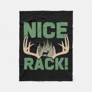 Couverture Polaire Nice Rack Antlers Deer Drôle Chasse Humour