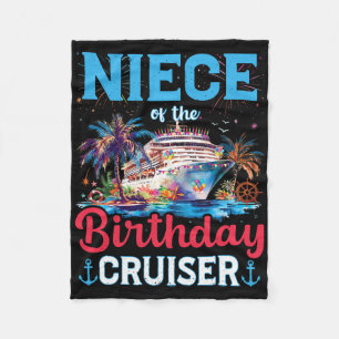 Couverture Polaire Niece Of The Birthday Cruiser Funny Cruise Birthda