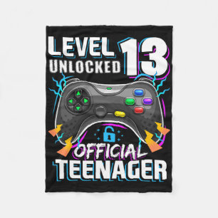 Couverture Polaire Niveau 13 Débloqué Officiel Adolescent Jeu Vidéo 1