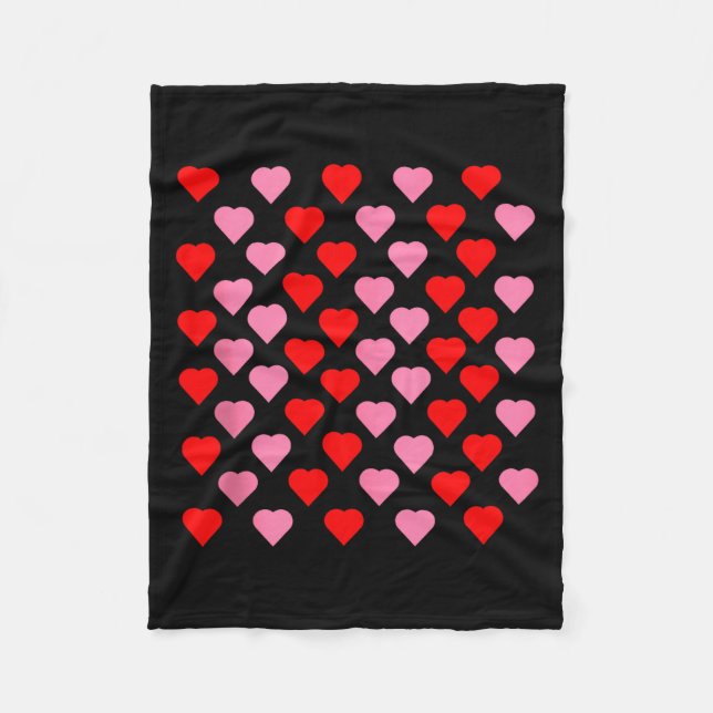 Couverture Polaire Nk And Red Hearts Lovers Funny Valentine’s Day Hum (Devant)
