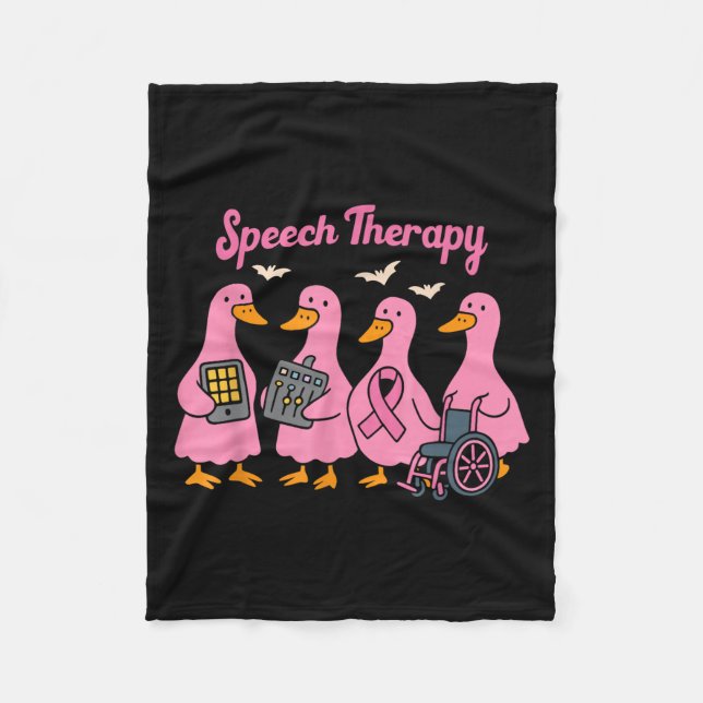 Couverture Polaire Nk Goose Ribbon Speech Language Pathologist Therap (Devant)