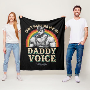Couverture Polaire N'obligez pas à utiliser ma voix de papa Gay LGBTQ