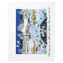 Noël à Black Butte Resort Fleece Blanket