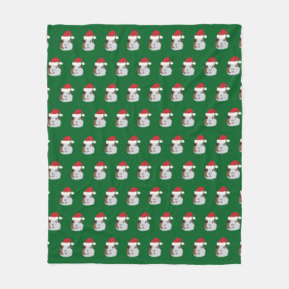 Couverture Polaire Noël Brown et porc de Guinée blanche