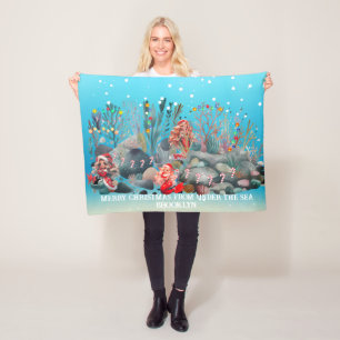 Couverture Polaire Noël de la mère
