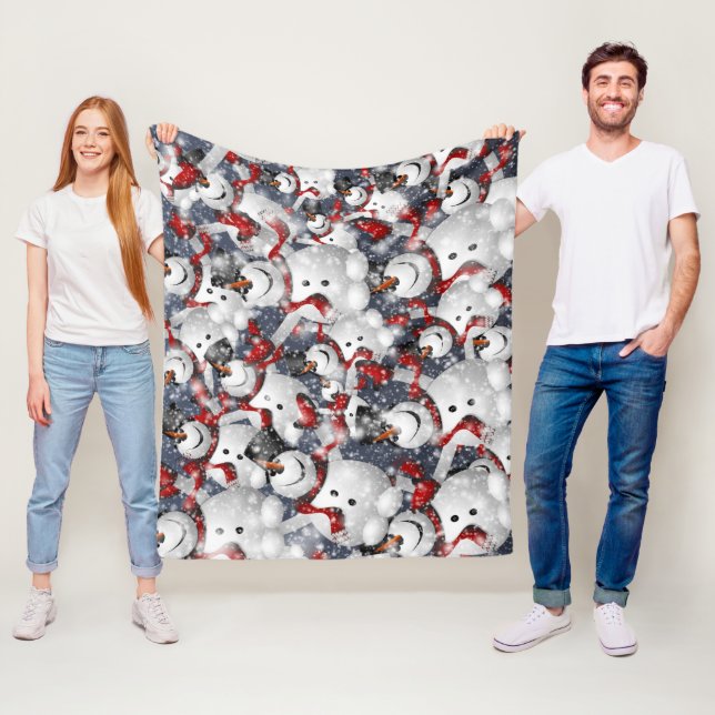 Couverture Polaire Noël des motoneiges  (En situation)