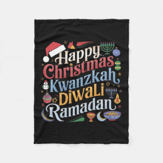 Couverture Polaire Noël Hanoukka Kwanzaa Diwali Ramadan
