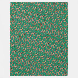 Couverture Polaire Noël KiniArt Welsh Terrier