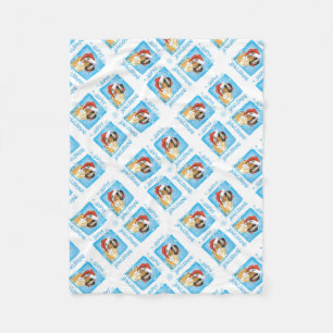 Couverture Polaire Noël St Bernard Fleece Blanket