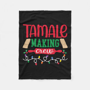 Couverture Polaire Noël Tamale Making Crew Mexicaine Food Family M