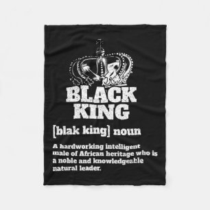 Couverture Polaire Noir Définition Roi Noir Fierté Africaine Américai