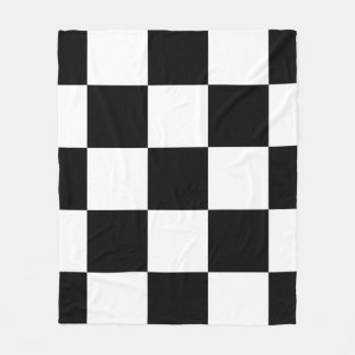 Couverture Polaire Noir et blanc