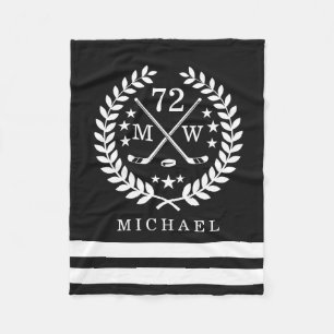 Couverture Polaire Noir personnalisé d'All Star de joueur de hockey