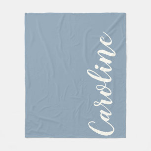 Couverture Polaire Nom de calligraphie minimaliste personnalisée en b
