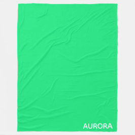 Couverture Polaire Nom de couleur verte Aurora