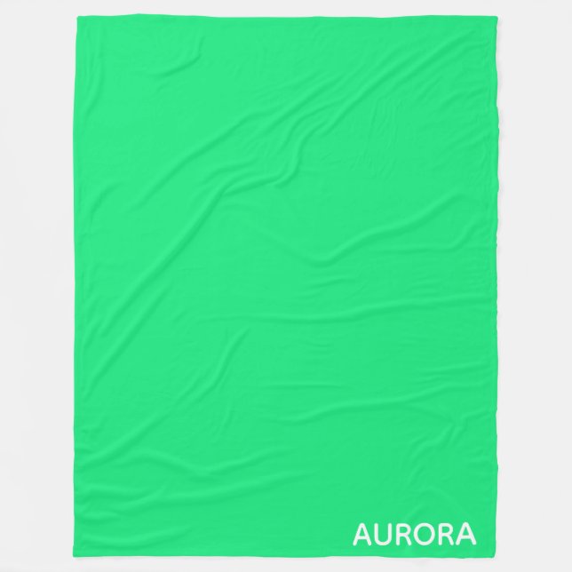 Couverture Polaire Nom de couleur verte Aurora (Devant)