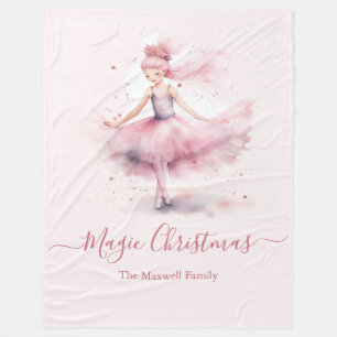 Couverture Polaire Nom de famille du ballerine de Noël