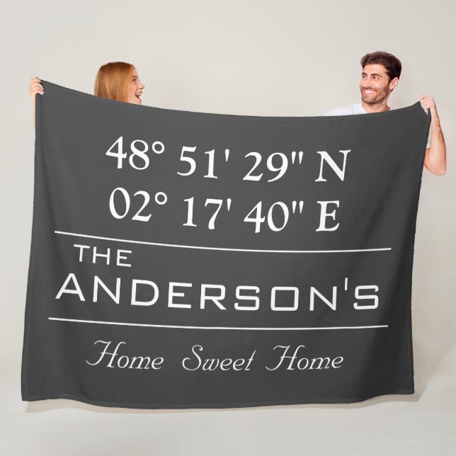 Couverture Polaire Nom de famille Latitude Longitude personnalisé Adr (En situation)