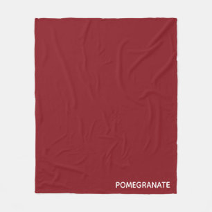 Couverture Polaire Nom de la couleur rouge de la grenade