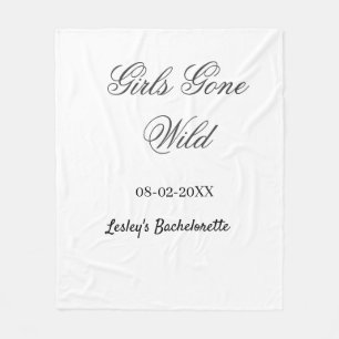 Couverture Polaire Nom de la fête de Bachelorette Girls Gone wild dat