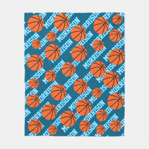 Couverture Polaire Nom du joueur de basket-ball personnalisé