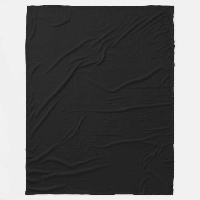 Couverture Polaire Nom élégant et monogramme | Noir, blanc et gris (Devant)