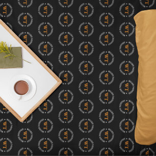 Couverture Polaire Nom (monogramme circulaire) estampillé sur l'ensem