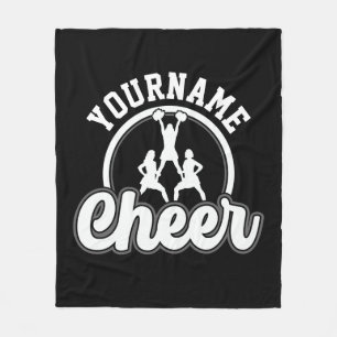 Couverture Polaire NOM personnalisé Cheer Team Varsity Pom-pom girl