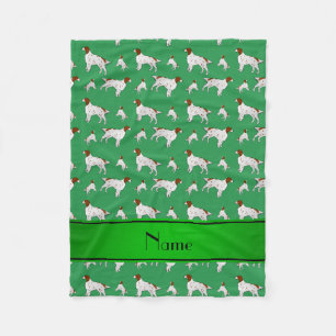 Couverture Polaire Nom personnalisé green Anglais Setter
