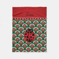 Nom personnalisé ladybug demi-cercles sucres de ca