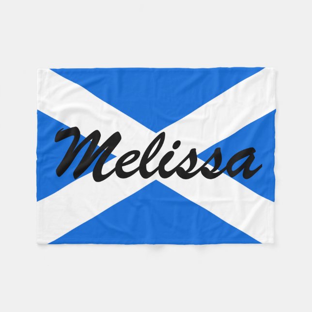Couverture Polaire Nom personnalisé Scottish Flag fb arc2 (Devant (Horizontal))