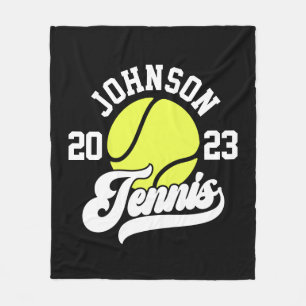 Couverture Polaire NOM Personnalisé Tennis Lecteur Racket Ball Court