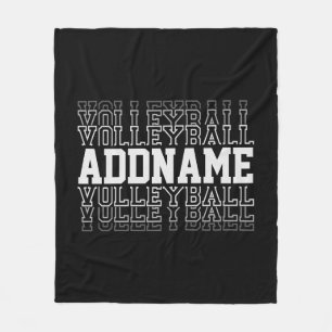 Couverture Polaire NOM PERSONNALISÉ Vanisant Volleyball Logo Joueur d