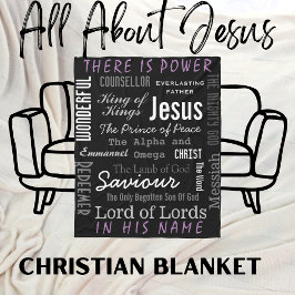Couverture Polaire Nom puissant de Jésus chrétien