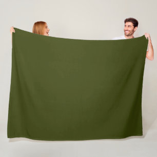 Couverture Polaire Nom répétitif personnalisé sur Dark Green