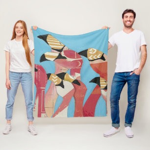 Couverture Polaire Nombre de Flamants roses