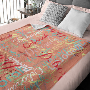 Couverture Polaire Noms de couleurs saumons