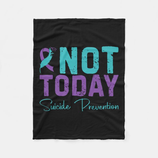 Couverture Polaire Not Today Suicide Prevention Premium  (Devant)