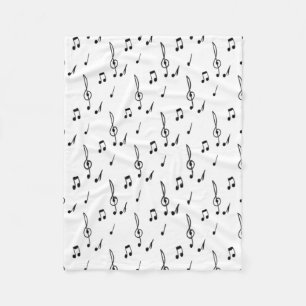 Couverture Polaire note de musique Motif Musique Thème Treble Clef