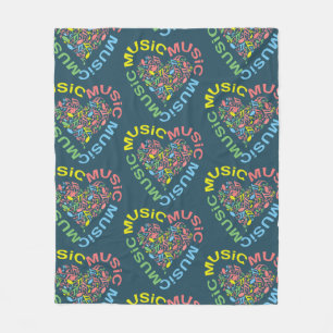 Couverture Polaire Notes cardiaques du texte de musique