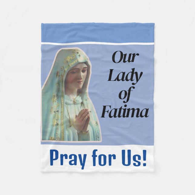 Couverture Polaire Notre-Dame de Fatima (Devant)