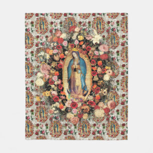Couverture Polaire Notre-Dame de Guadalupe Vierge Marie Saint catholi