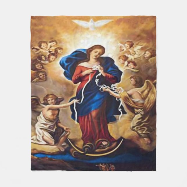 Couverture Polaire Notre-Dame qui a des noeuds (Devant)
