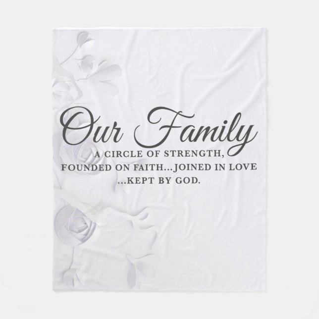 Couverture Polaire Notre famille (Devant)