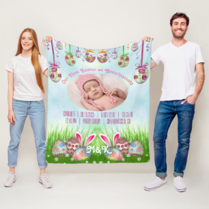 Couverture Polaire Notre première Pâques en photos de grands-parent