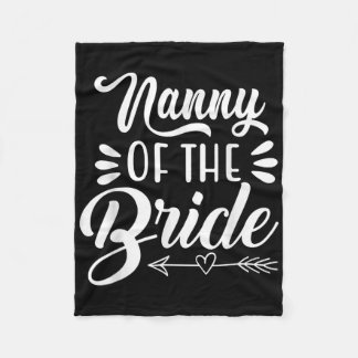 Couverture Polaire Nounou de la fête de mariage mariée famille mariée