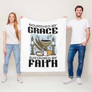 Couverture Polaire Nourri par la Grâce, Soutenu par la Foi Design