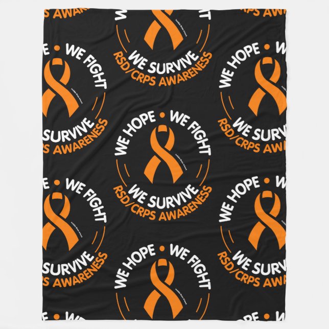 Couverture Polaire Nous Espérons Combattre Nous Survivons...RSD/CRPS (Devant)